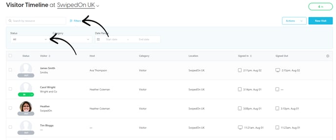 Visitor timeline 5
