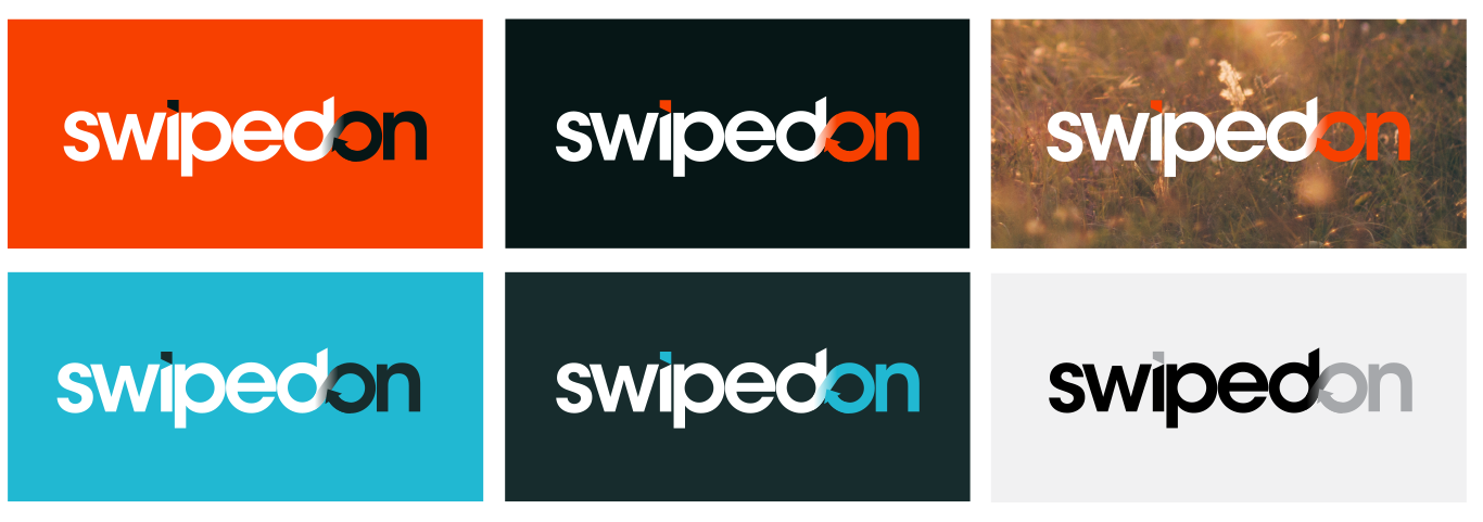 SwipedOn logo versions