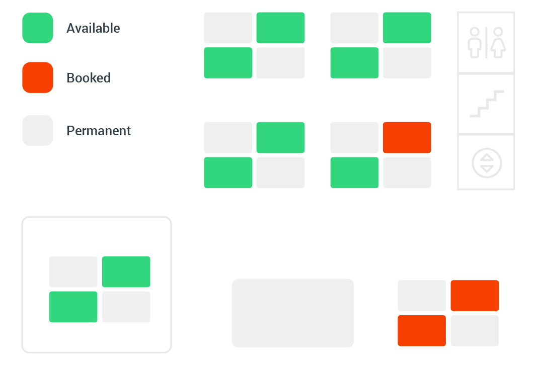 SwipedOn desks interface