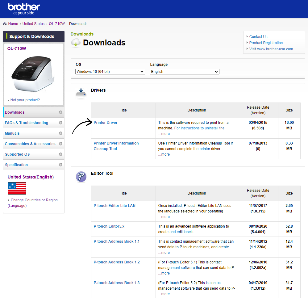 to my Brother QL-710W to Wi-Fi (Windows)